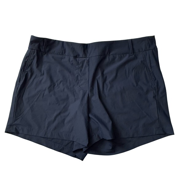SPANX Pants - SPANX Womens Plus Size 2X Navy Blue Flat Front Athletic Shorts‎ Sunshine